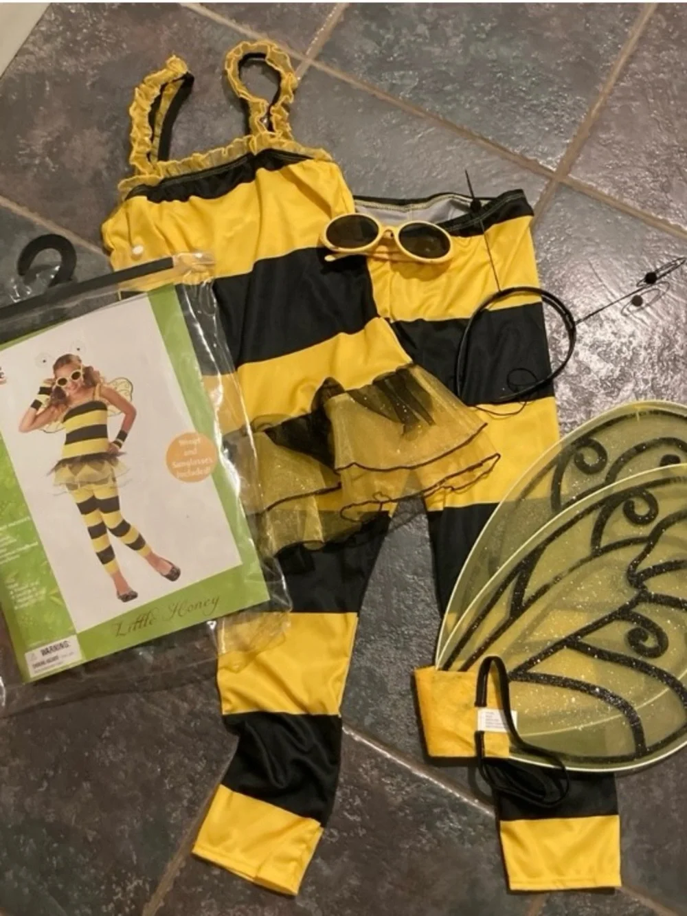 California Costumes “Little Honey Bee” Costume Girls Size M 7/8